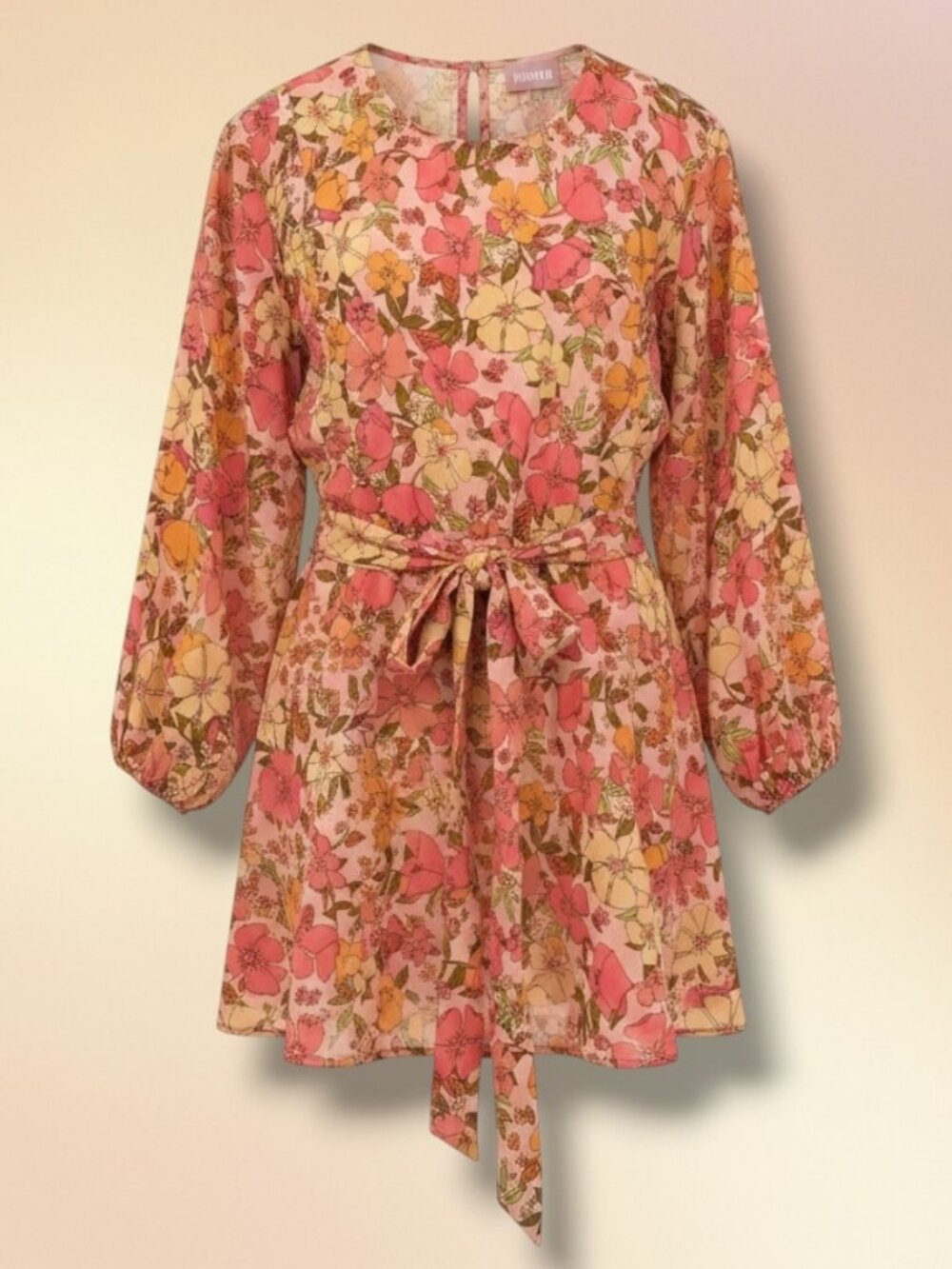 Show Me Your Mumu Larissa Floral Ruffle High Low Dress S